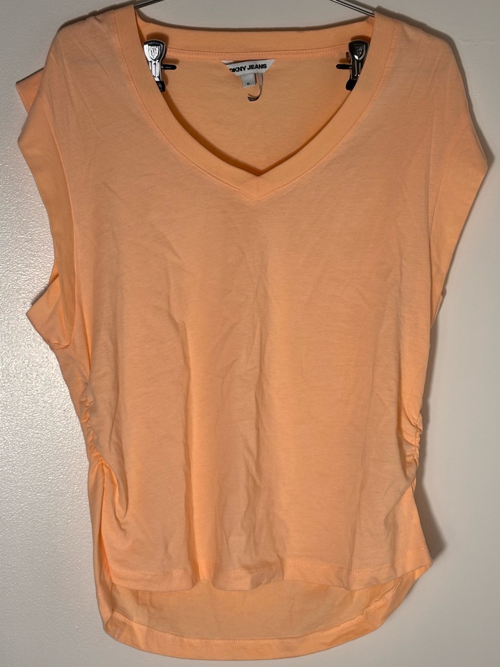 DKNY Jeans - Women’s Sleeveless Top - Orange - Size XL